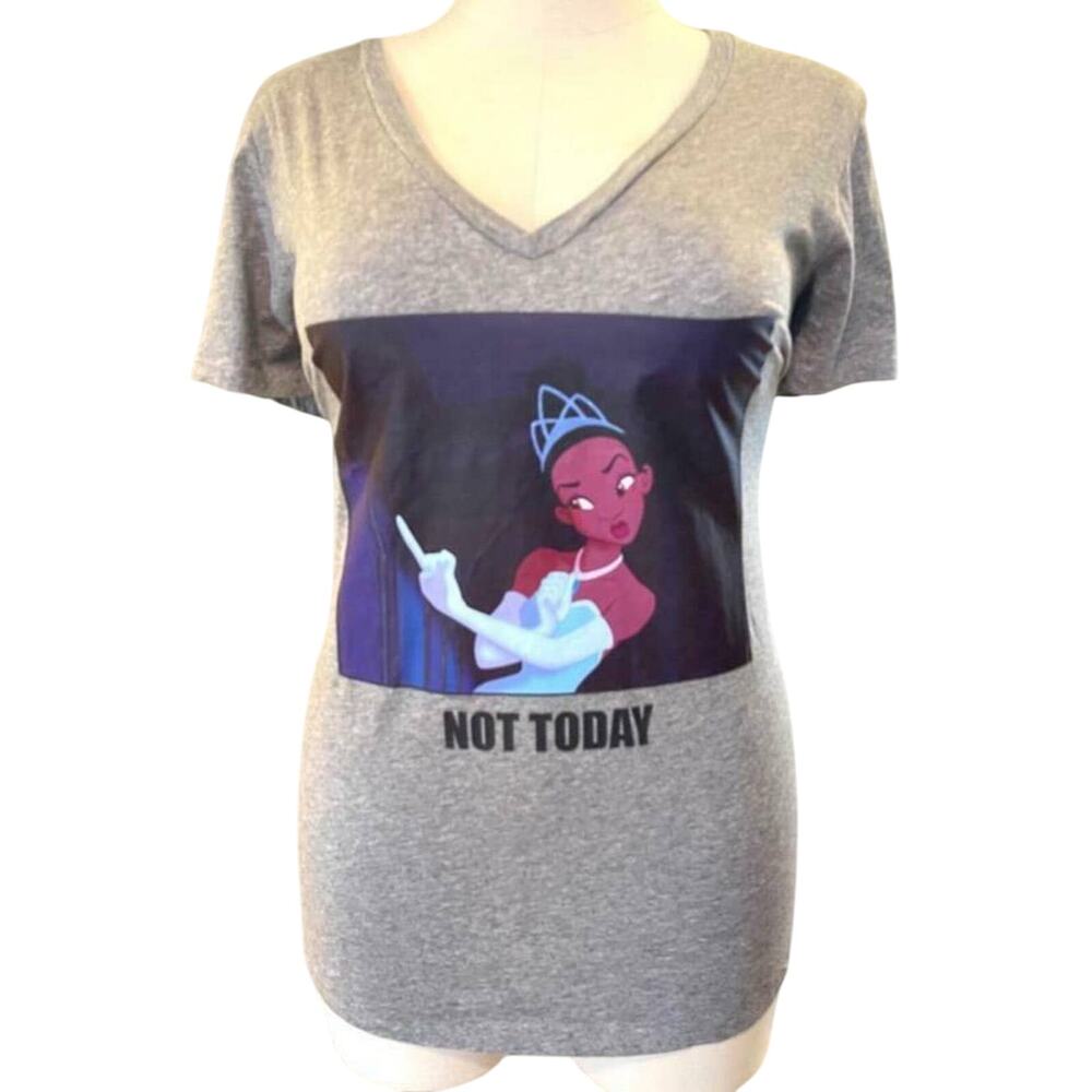 Torrid 6 (6X‎ 30) New Disney Princess Tiana Not Today graphic Tee T shirt